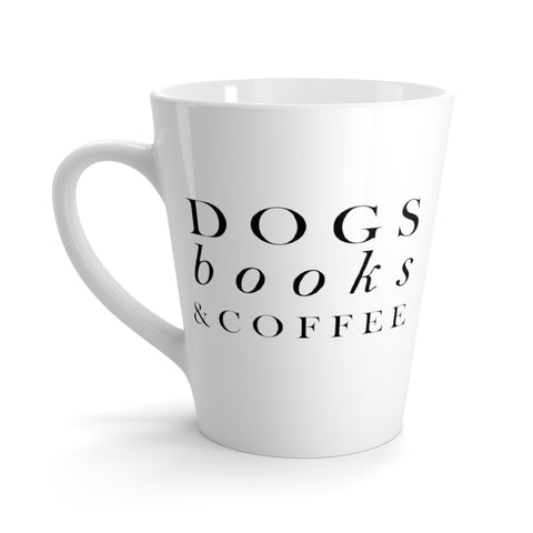 Dogs, Books, & Coffee - Latte mug