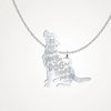 Be The Person Your Dog Thinks You Are - Sterling Silver Necklace (3/4"-1")