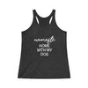 Namaste Home With My Dog - Women's Tri-Blend Tank