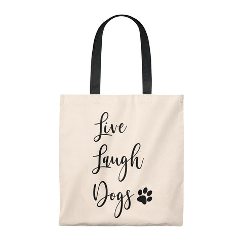 Live, Laugh, Dogs - Vintage Tote Bag