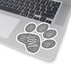 Love & Dogs Paw Print - Premium Sticker
