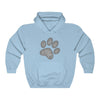 Love & Dogs Paw Print  - Hooded Sweatshirt