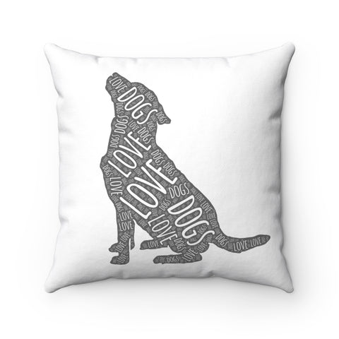 Love & Dogs Lab - Square Pillow