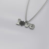 Paw Love - Silver Necklace (3/4")
