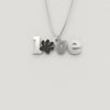 Paw Love - Silver Necklace (3/4")