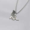 Be The Person Your Dog Thinks You Are - Silver Necklace (3/4")