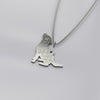 Be The Person Your Dog Thinks You Are - Silver Necklace (3/4")