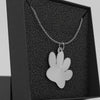 Paw Print - Sterling Silver Necklace (3/4"-1")