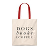 Dogs, Books, & Coffee - Vintage Tote Bag