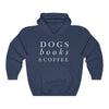 Dogs, Books & Coffee - Hooded Sweatshirt
