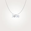 Paw Love - Sterling Silver Necklace (3/4"-1")