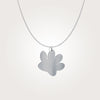 Paw Print - Sterling Silver Necklace (3/4"-1")
