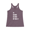 I'd Rather Be With My Dog - Women's Tri-Blend Tank