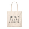 Dogs, Books, & Coffee - Vintage Tote Bag