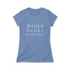 Dogs, Books, & Coffee - Women's Fitted Triblend Tee