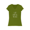 I Just Want All The Dogs - Women's V-Neck Tee