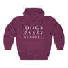 Dogs, Books & Coffee - Hooded Sweatshirt