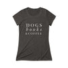 Dogs, Books, & Coffee - Women's Fitted Triblend Tee