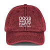 Dogs Make Me Happy... People Not So Much - Vintage Hat