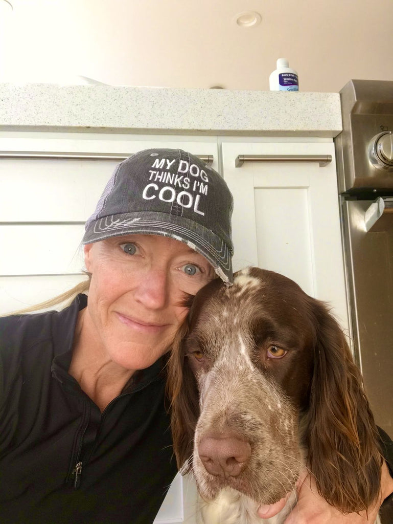 My Dog Thinks I'm Cool - Distressed Hat – Paws Are Life